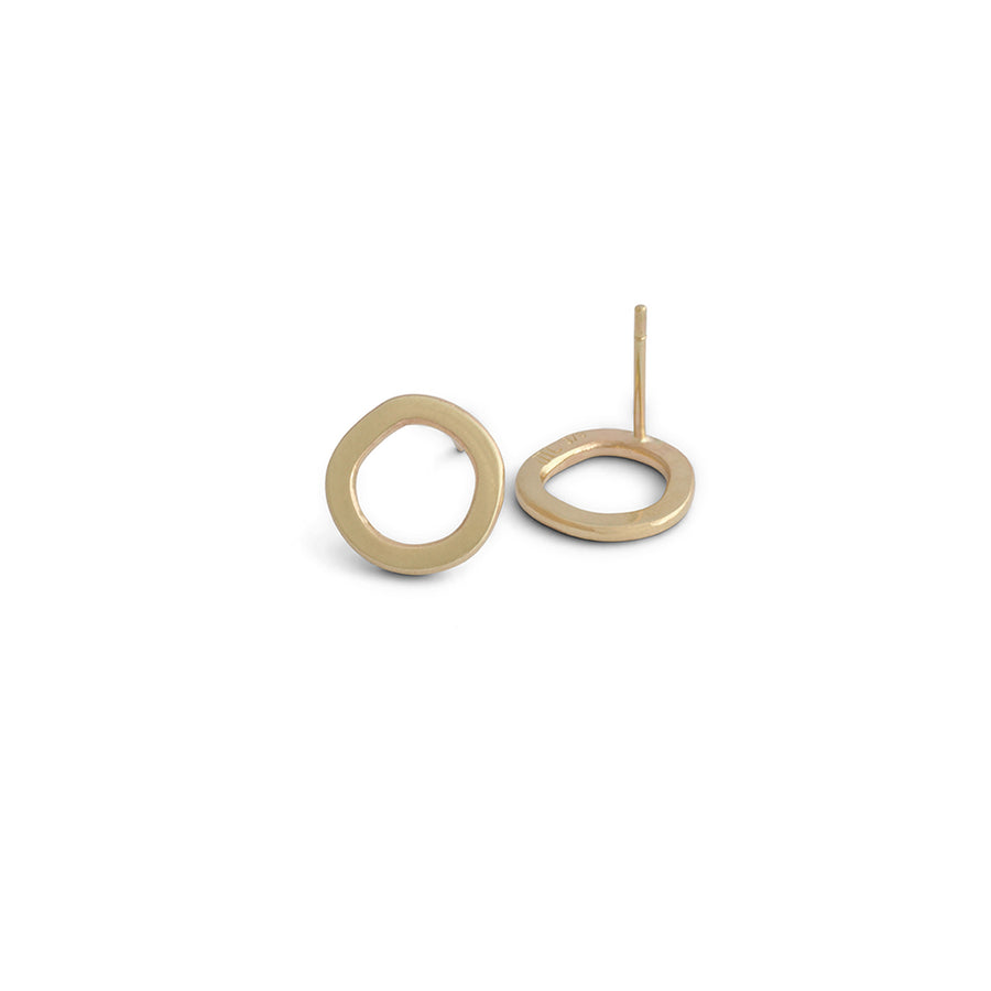 Gold Halo stud earrings