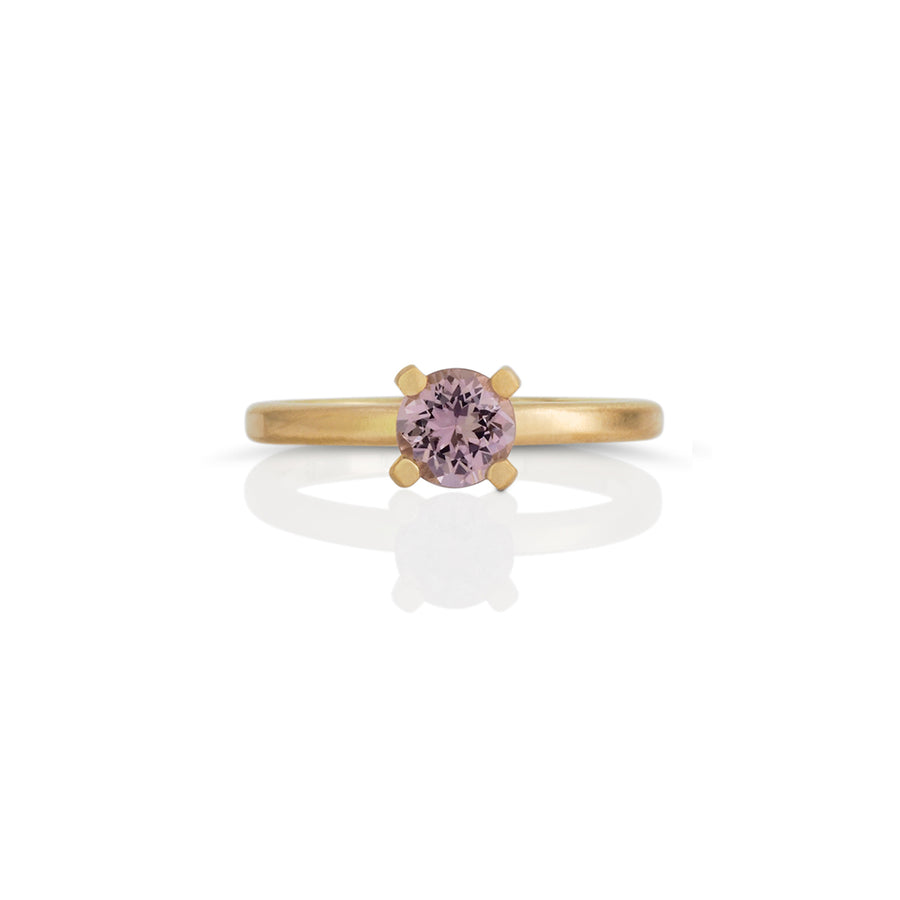 lilac four claw ring
