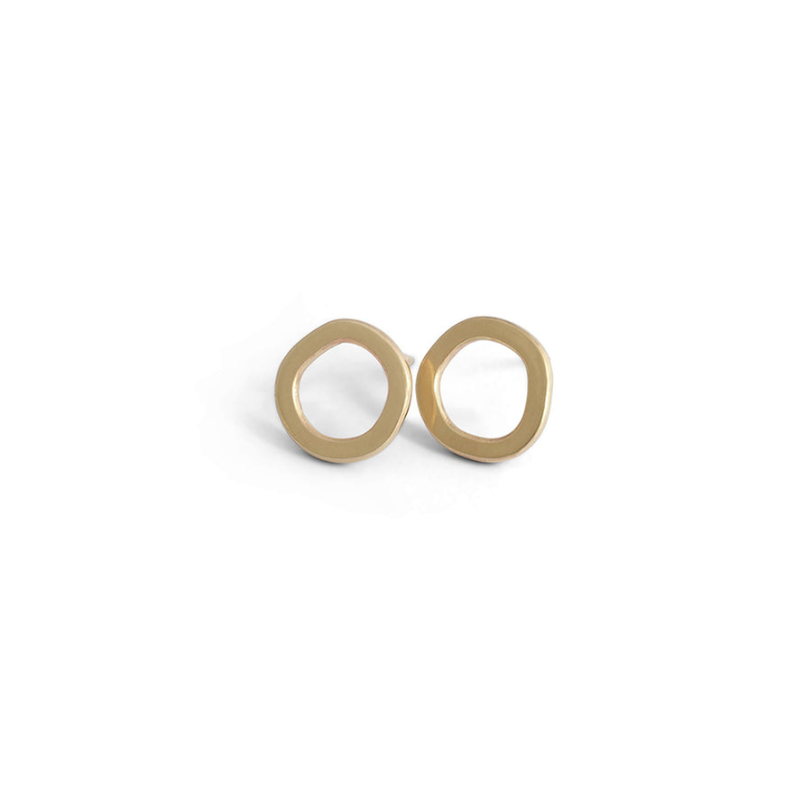 Gold Halo stud earrings