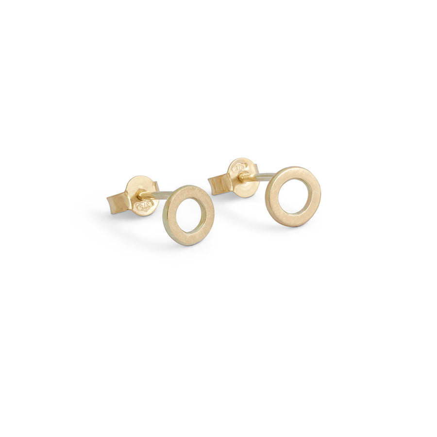 petite 9ct yellow gold studs