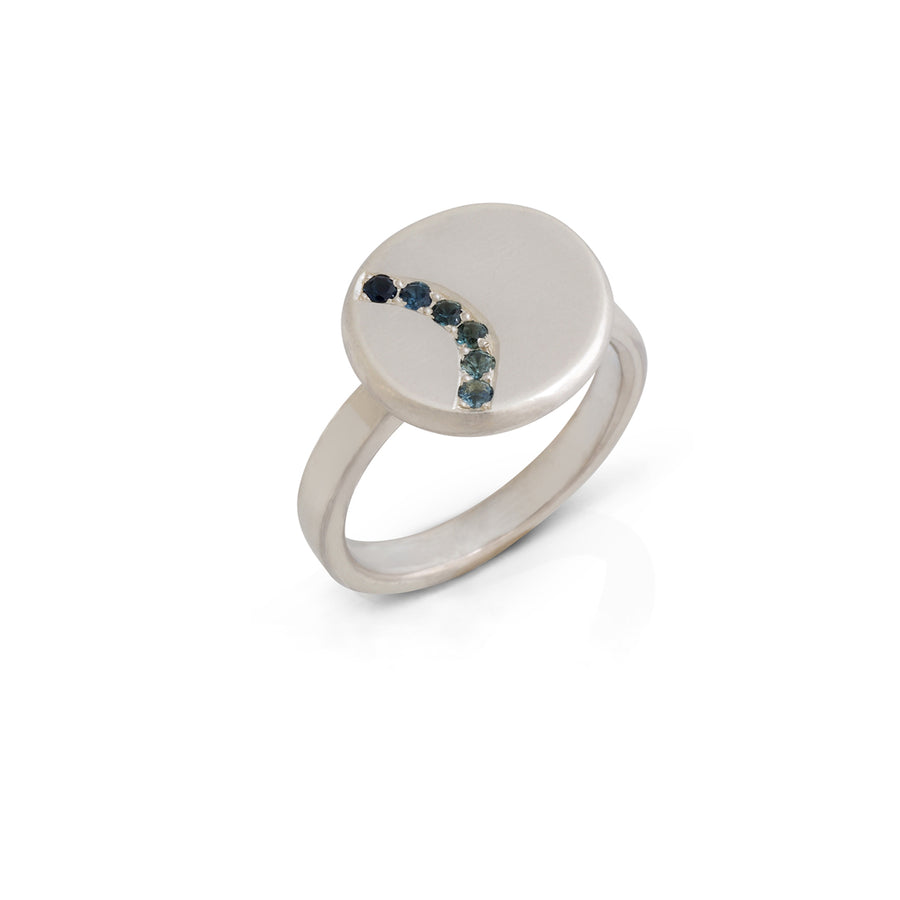 Silver Peach ring