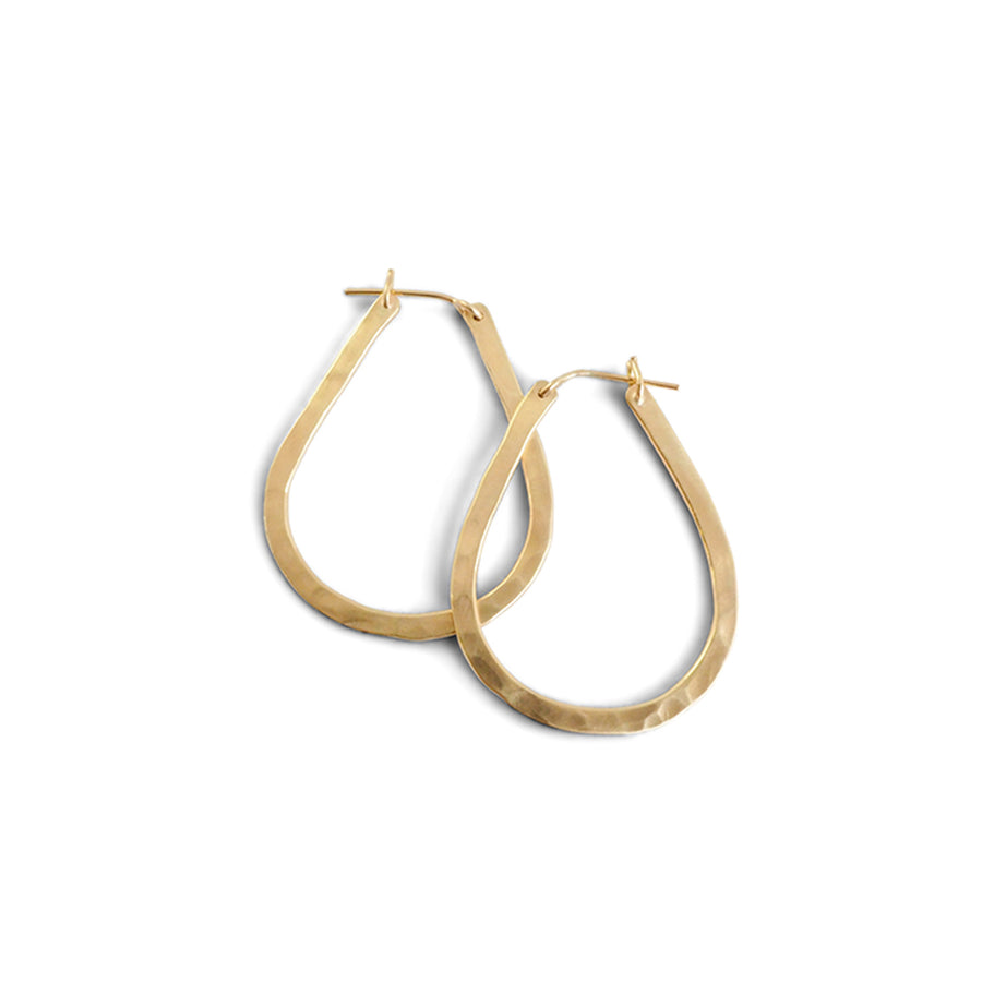 Drop hoop earrings (small)