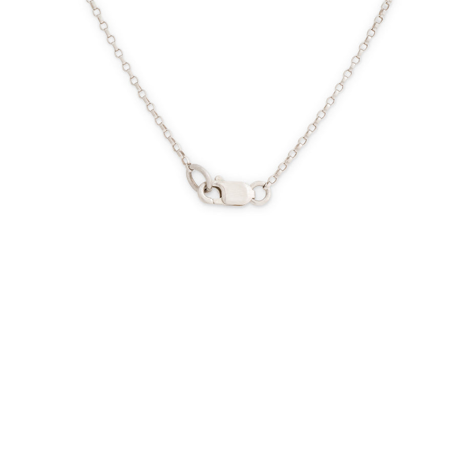 Silver lining 5 link necklace.